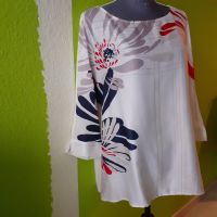 "Your Sixth Sense" Bluse Shirt creme Farbdruck vorn 3/4 Arm Gr.42 Leipzig - Schönefeld-Abtnaundorf Vorschau