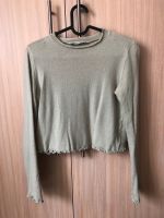 Pull&Bear Cropped Shirt Mint Trompetenärmel S Düsseldorf - Pempelfort Vorschau