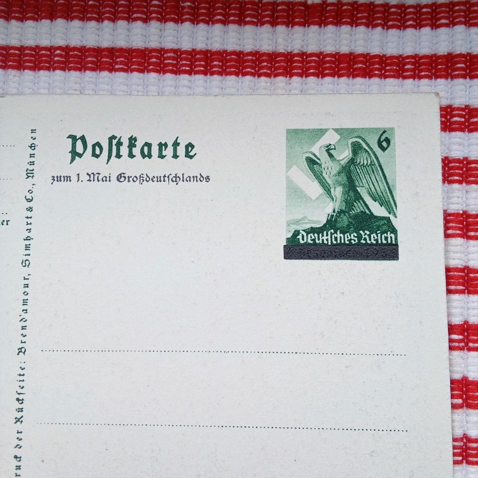 Alte Vordruck Postkarte Orginal in Saarbrücken