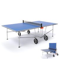 Outdoor Tischtennisplatte auf großen Rollen PPT500 blau /VERLEIH Sachsen - Freital Vorschau