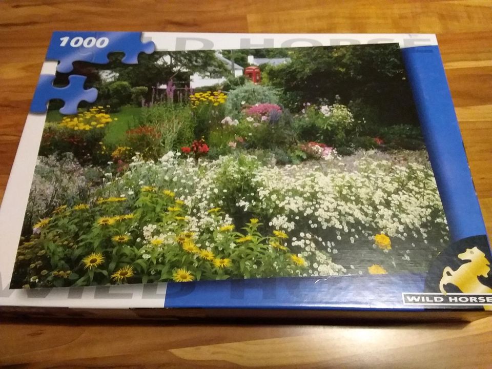 Puzzle, 1000 Teile ,Blumengarten in Vitte