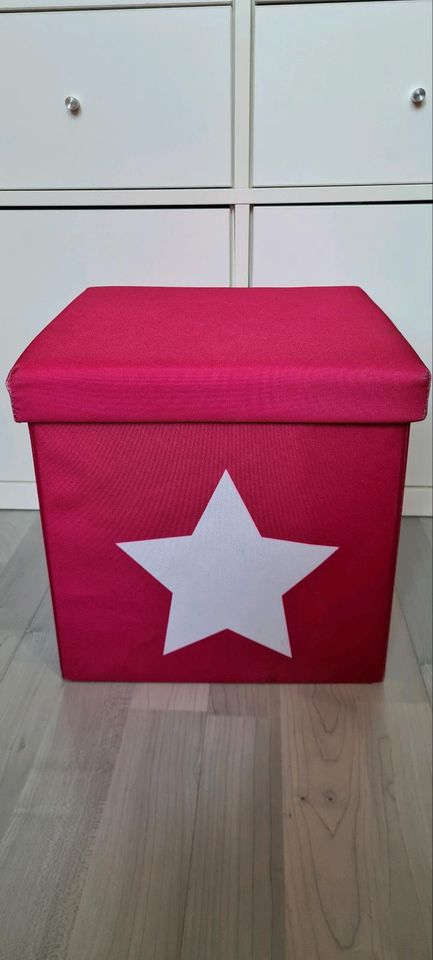 Kinderzimmer Sitzhocker Box Kind Hocker m Stauraum pink Stern in Dortmund