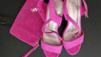 Pinke High Heels + Clutch - Nur 1x getragen! Berlin - Steglitz Vorschau