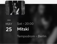 Mitski 2x tickets Berlin 25.05 Hamburg-Mitte - Hamburg Wilhelmsburg Vorschau