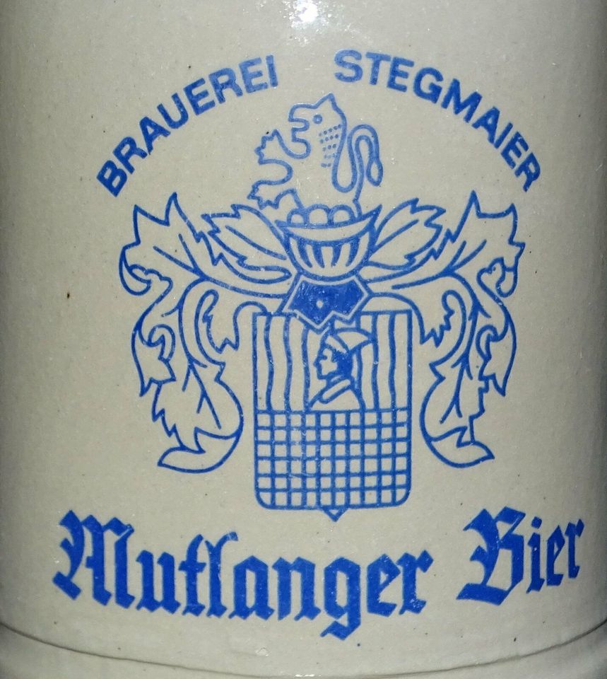 Bierkrug Steinkrug Brauerrei Stegmaier Mutlanger Bier Sammlerkrug in Stutzenklinge