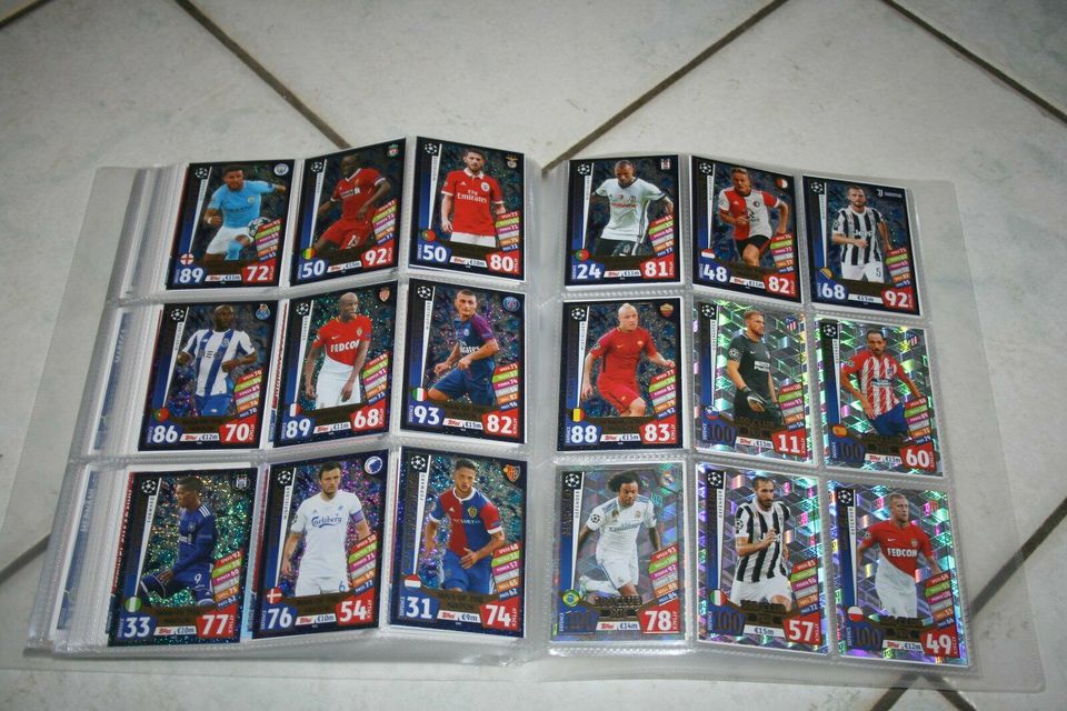 Match Attax Champions League 2017/2018 Sammelmappe komplett in Romrod