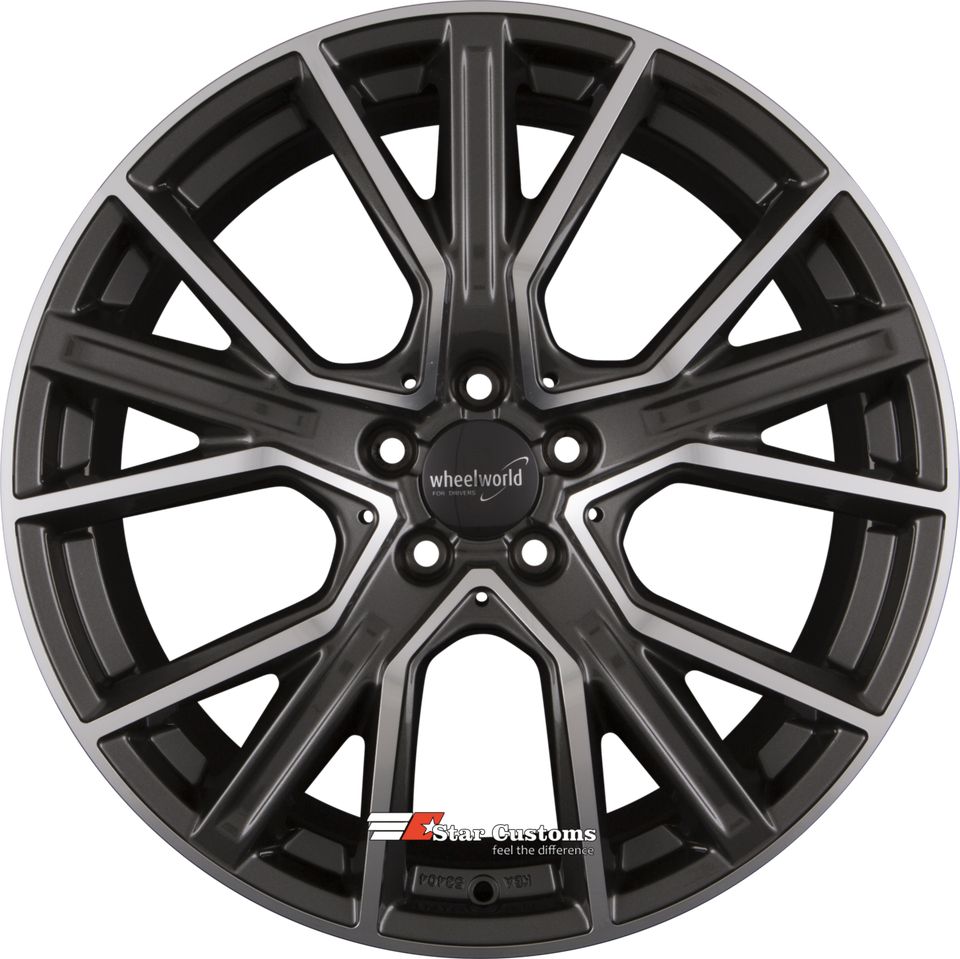 19 Zoll WHEELWORLD WH34 Alufelgen 5x112 Felgen für VW EOS Jetta Golf 5 6 7 8 GTD GTD GTI R R32 TCR Clubsport Performance Volkswagen Passat B8 B9 3C ID3 ID4 Pro GTX Pure ID5 T-ROC Touran Sharan R-Line in Hagen