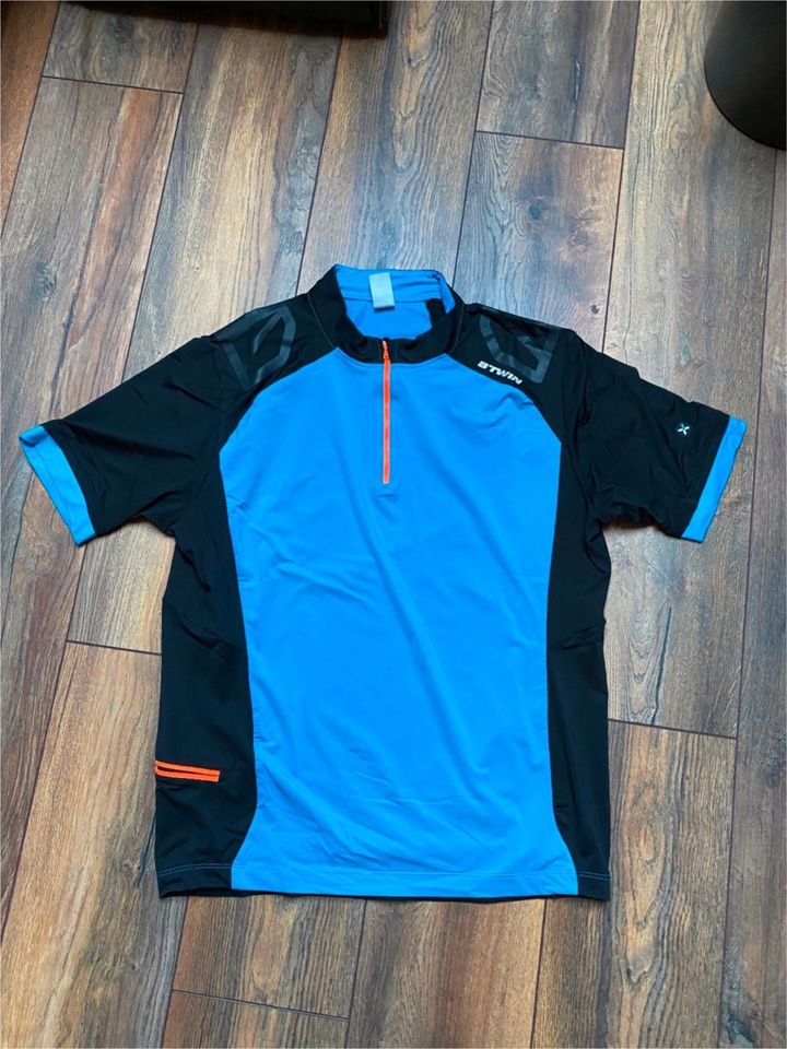 Fahrradshirt Bikeshirt Fahrradtrikot BTWIN blau Gr. M in Coswig (Anhalt)