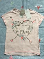 Next T-Shirt mit Hand verziert Herz rosa in 98 Hessen - Schöffengrund Vorschau