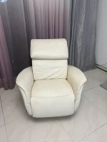 akad'or Relaxsofa Sessel Leder cremigweiss mit Chromfüßen Wandsbek - Hamburg Rahlstedt Vorschau