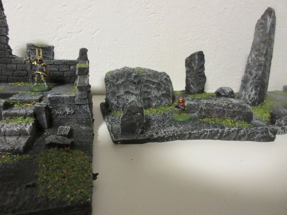 9 x Tabletop Terrain Mauer  Ruinen 28mm 35mm in Tübingen