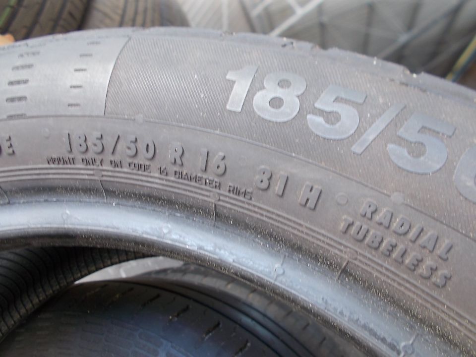 4x Sommerreifen 185/50 R16 81H Continental Eco Contact 5 DOT1819 in Stöckse