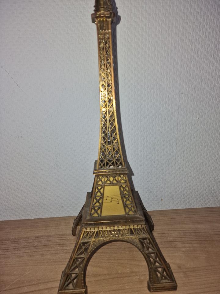 Spieluhr Eiffelturm Bronze Messing Ton-Paris Eiffelturm 34 cm in Schwerte