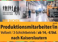 Produktionsmitarbeiter (m/w/d), Kaiserslautern, 14,- €/Std. Rheinland-Pfalz - Kaiserslautern Vorschau