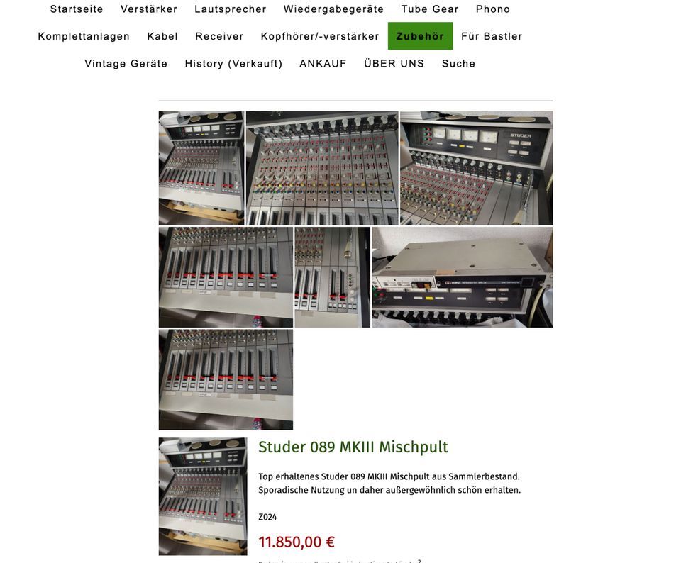 Studer 089 MKIII Mischpult ☘️HIFI ANKAUF☘️ in Friedberg (Hessen)