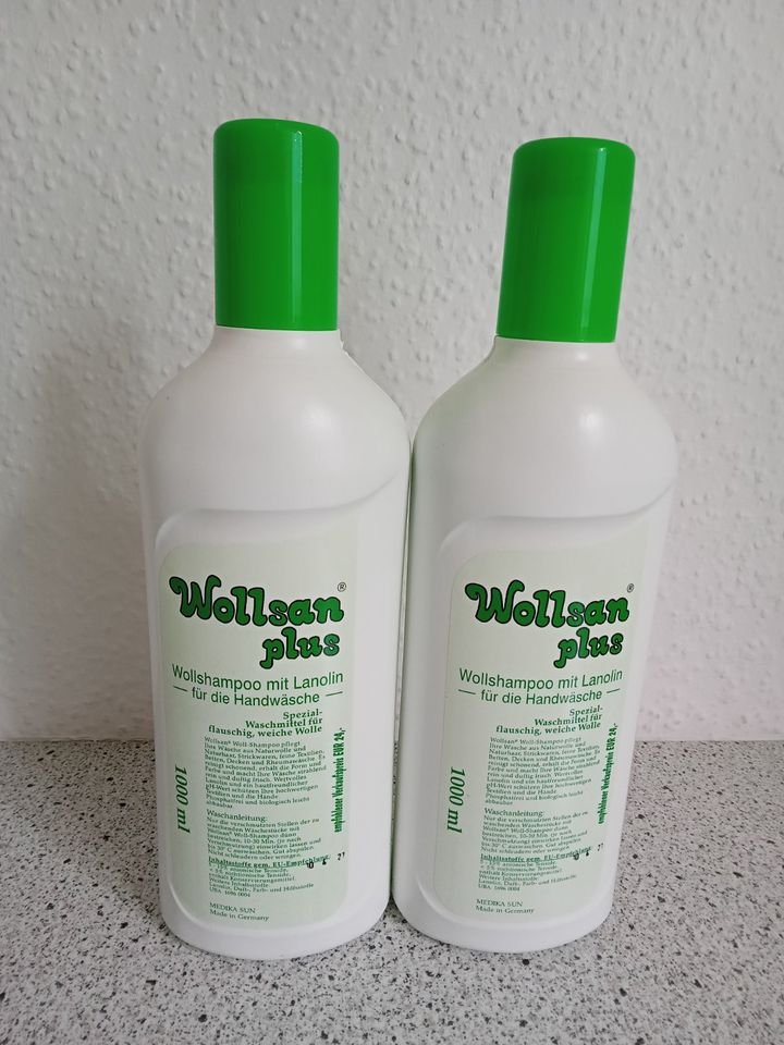 Wollshampoo Wollsan plus 1000 ml 2 Stück Neu in Harzgerode