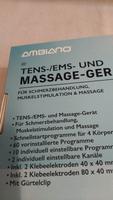 TENS / EMS und  Massage Gerät komplett mit  Klebeeloktroden  NEU Niedersachsen - Holzminden Vorschau