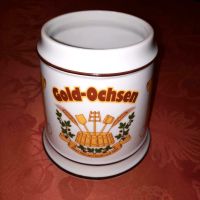 Gold Ochsen Brauerei Bierkrug Ulmer Brauerei Porzellan Baden-Württemberg - Hüttisheim Vorschau