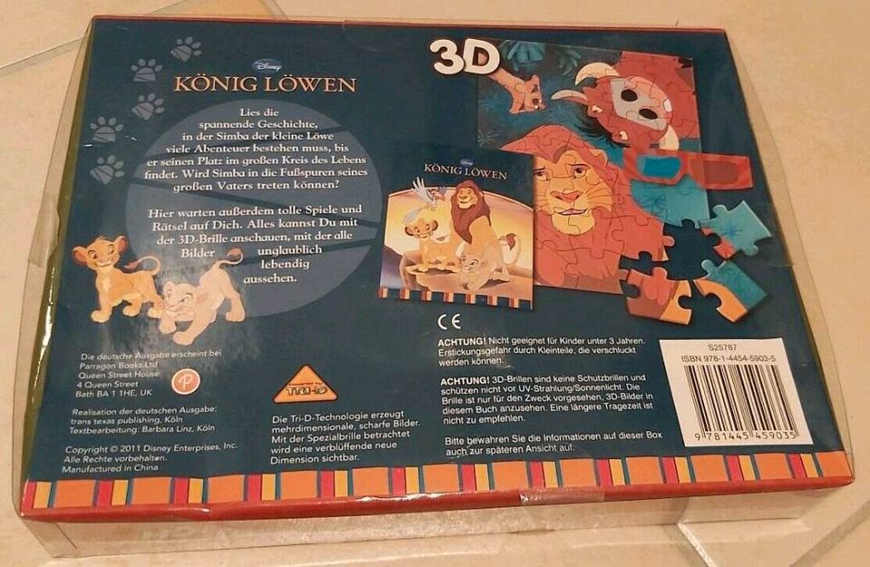 Buch & Puzzle Holz Arche Noah, 3D König der Löwen ,Kinder Bibel in Frankfurt am Main