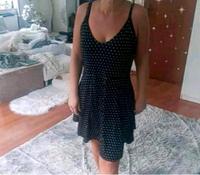 Sommer Kleid mit schwarz mit weißen Punkte Gr. L Niedersachsen - Walsrode Vorschau