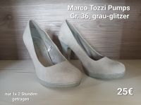 Marco Tozzi Pumps grau - Glitzer Hessen - Bad Hersfeld Vorschau