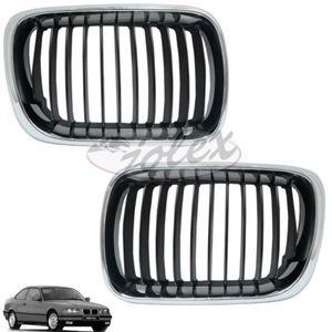 Nieren Kühlergrill Grill Frontgrill Chrom Diamant-Stil Für BMW 3er E36  97-99 AF