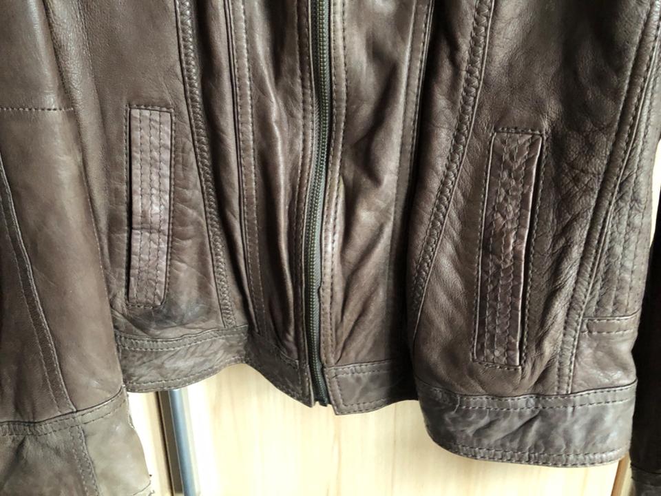 Street One Damen Lederjacke Gr. 42 Braun Cognac, Schafsleder in Naumburg 