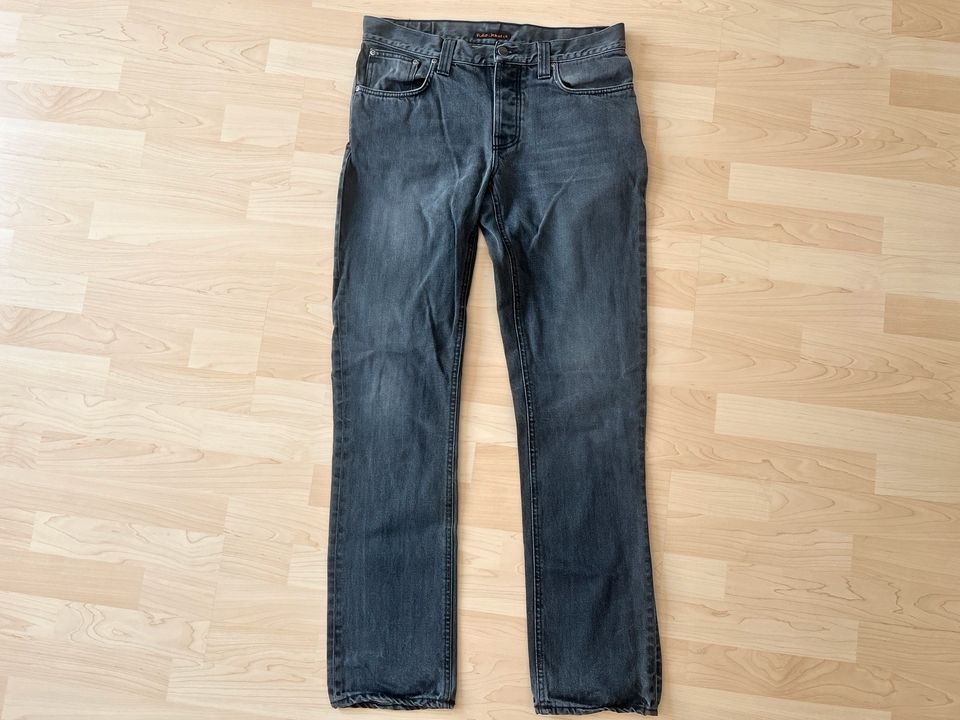 Nudie Jeans schwarz 34x34 Grim Tim Organic ungetragen in Belrieth