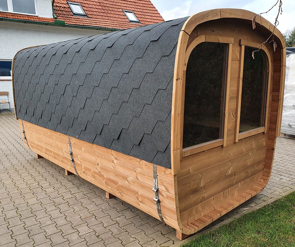 Sauna  Gartensauna 4m NEU Holzofen 16 KW am Lager Thermoholz in Hüllhorst