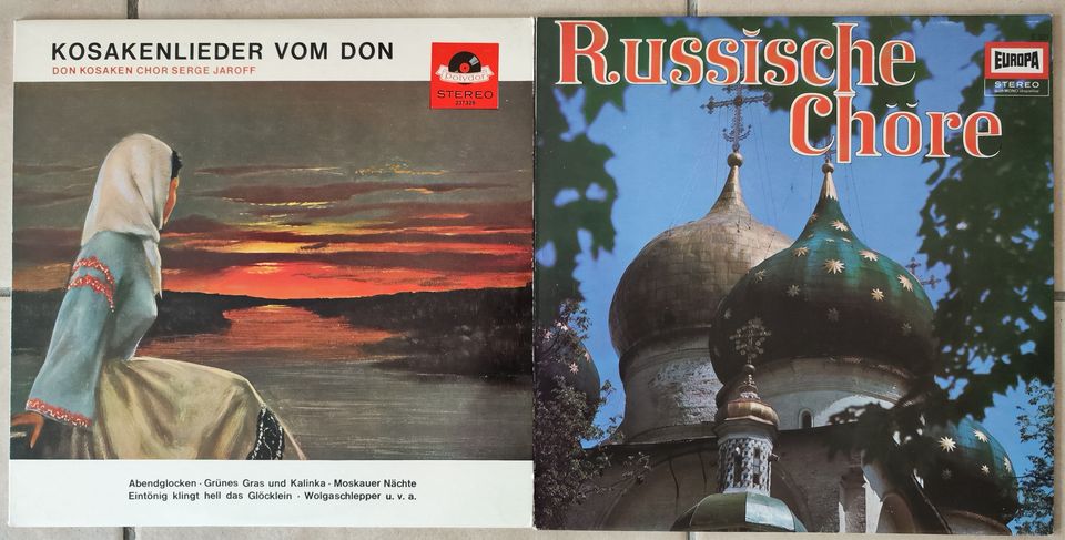 Schallplatte Kosakenlieder vom Don + Russische Chöre LP Vinyl in Recklinghausen