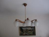 Deckenlampe 6flammig mit 6 Armen Holz/Porzellan,Vintage 60er jahr Köln - Rodenkirchen Vorschau