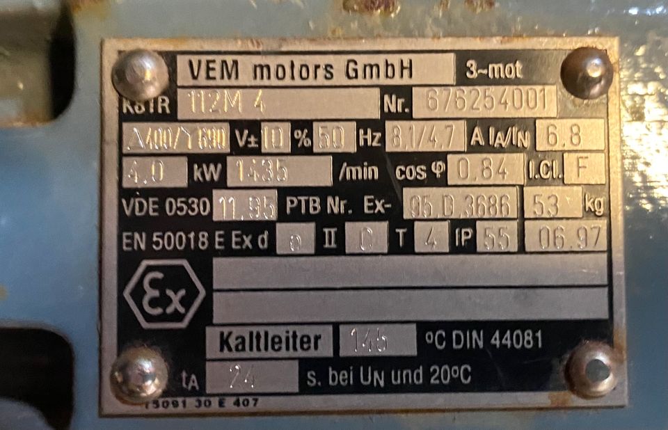 VEM Motors GmbH Elektrommotor 112M 4 in Kirchdorf