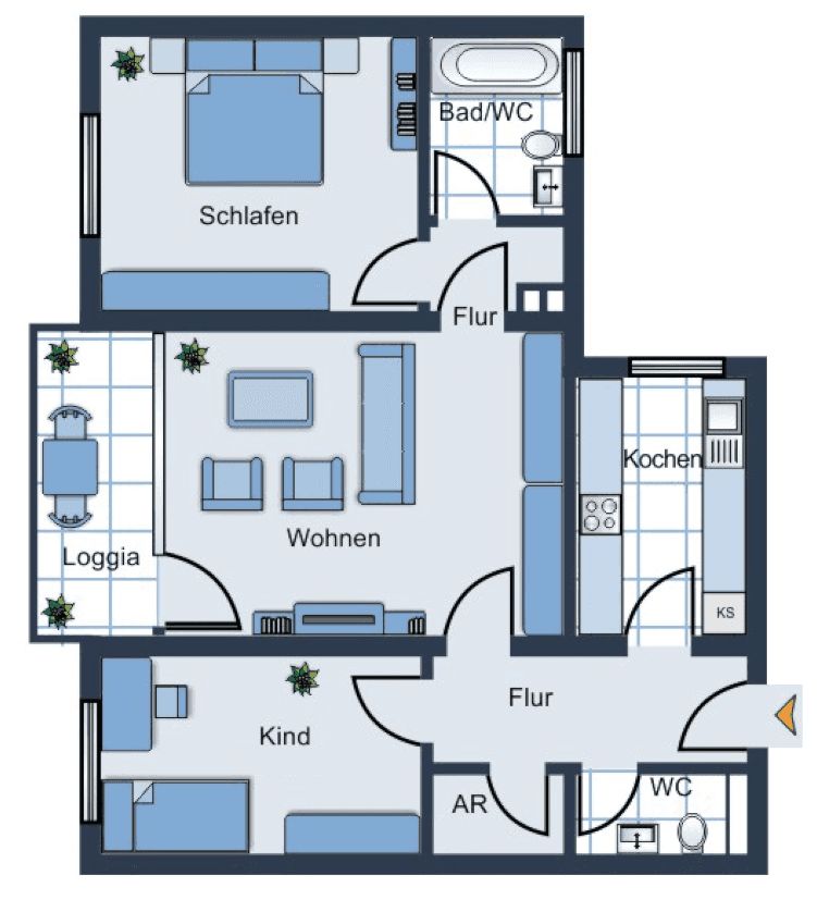 Lüd-Wehberg | Gepflegte 3-Zimmer-Wohnung im 1. OG mit Balkon | BARRIEREARM in Lüdenscheid