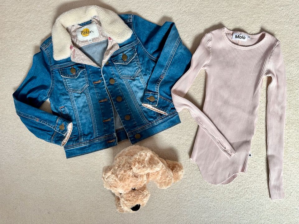 MINI BODEN Jeansjacke 128 134 & MOLO Shirt 134-140 Rosé TOP in Königstein im Taunus