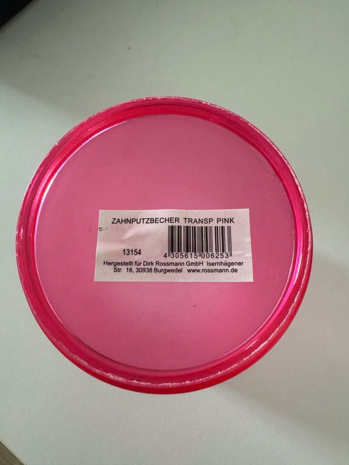 Rossmann Zahnputzbecher Pink in Hannover