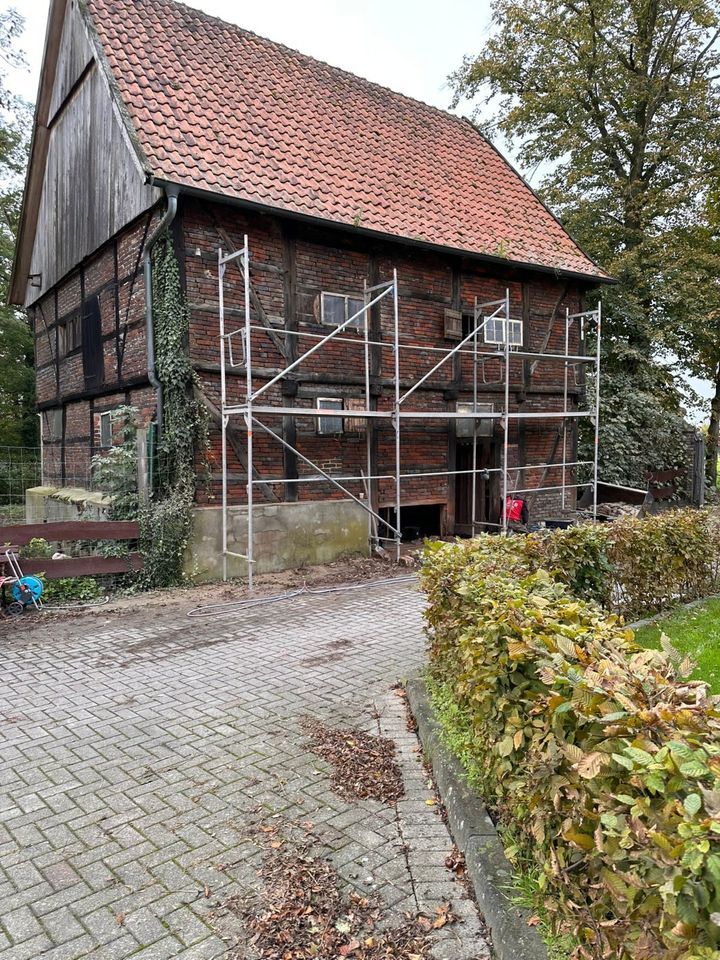 Altbau Sanierung Mauerwerk Fugen Fassaden Reinigung Strahlen in Steinfurt