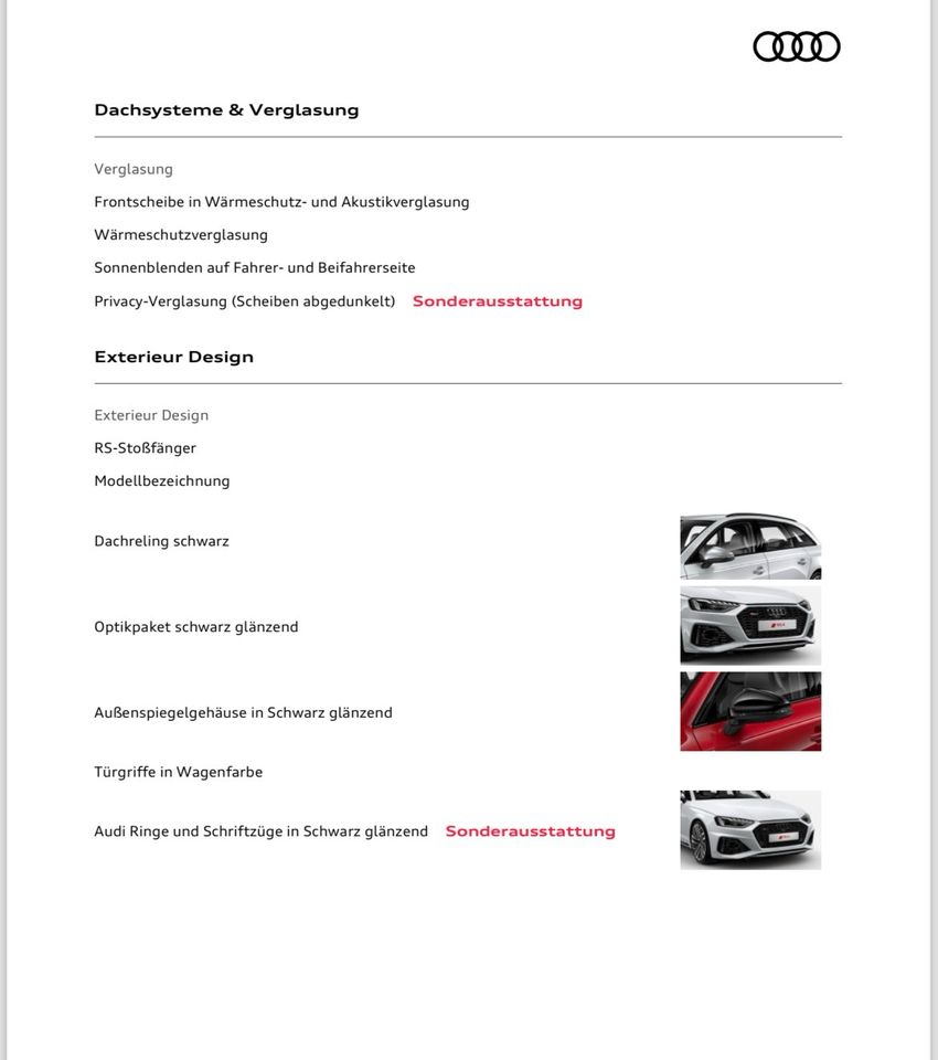 Audi RS4 Bj 11/2021 in Bitburg