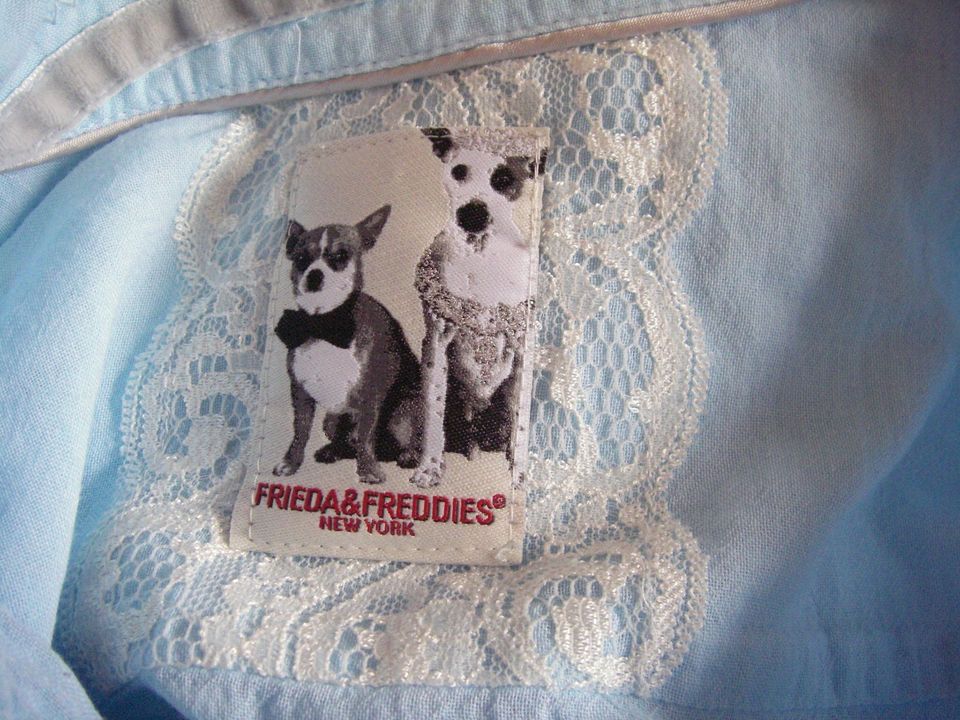 Frieda & Freddies Kurzarmbluse Bluse türkis Gr. 42 TOP!! in Solms