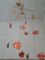 Mobile mit Fischen aus Holz Handarbeit Kinderzimmer Deko Hessen - Ober-Mörlen Vorschau