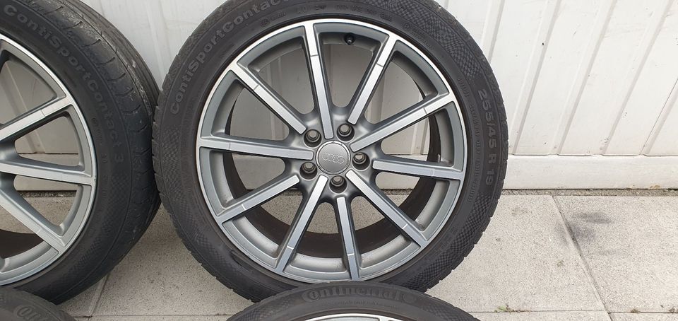 Alufelgen Audi A6 mit Sommerreifen 255/45R19 Continental in Fellbach