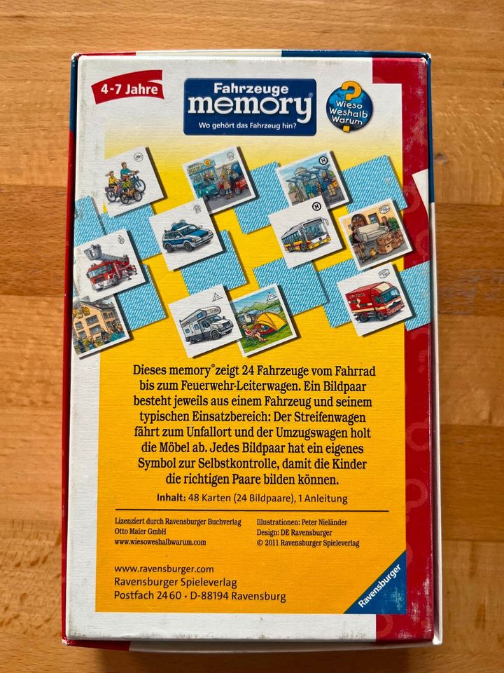 Memory Fahrzeuge Ravensburger in Hamm