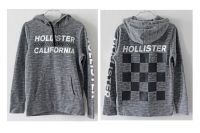 HOLLISTER Hoodie grau meliert mit Rallye Muster Gr. XS Hamburg Barmbek - Hamburg Barmbek-Süd  Vorschau