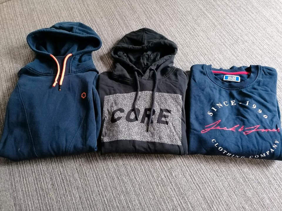 PAKET JACK & JONES GR. 176 170 S HOODIE PULLOVER PULLI KAPUZE in Wuppertal