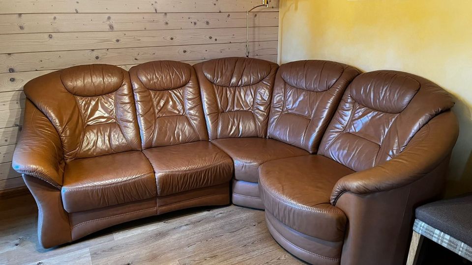 Eckcouch Polsterecke Sofa Leder Himolla in Klingenberg (Sachsen)