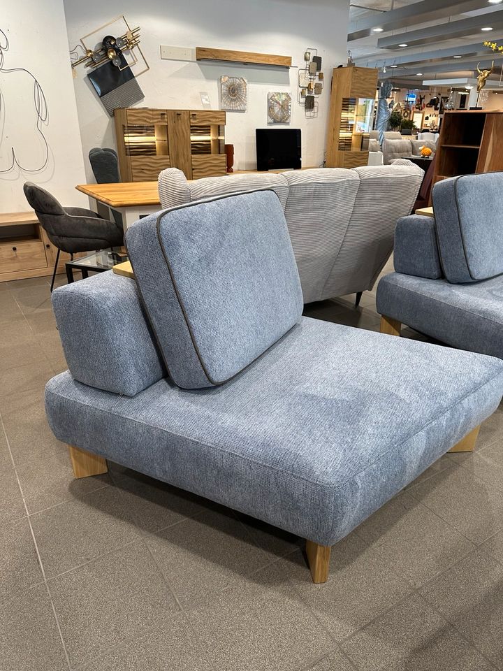 Design Modul Sofa Sessel blau mehrere Stellvarianten in Blomberg