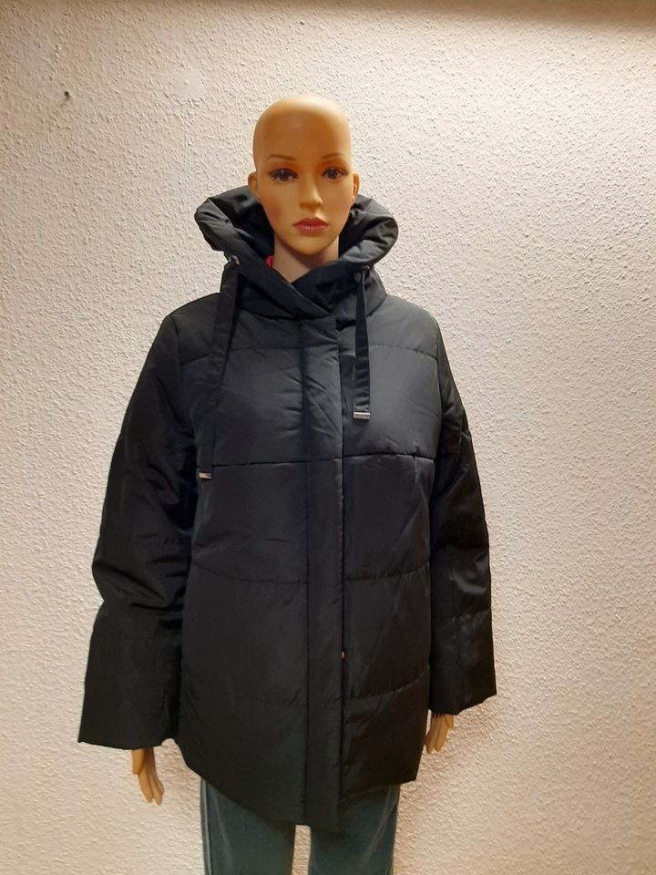 Damen Winter Steppjacke Stehkragen Gefüttert Schwarz Gr. 42 Heine in Neuss