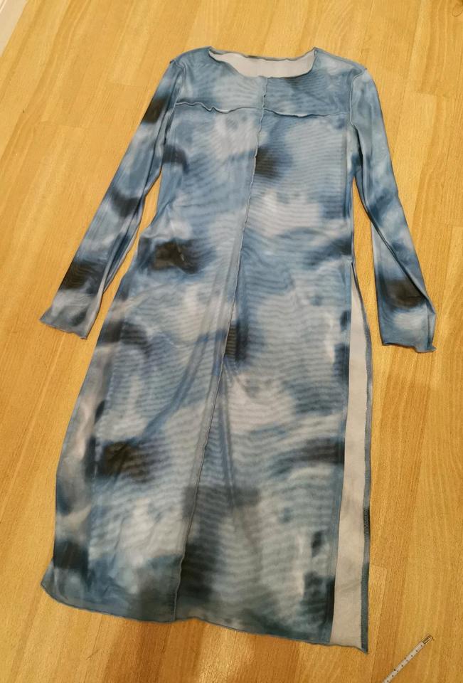 Tunika Kleid Mesh gr. Sarong cover blau Strandkleid in Hamburg