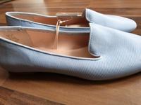 Ballerinas Loafer weiß blau Größe 37 Neu Bayern - Augsburg Vorschau