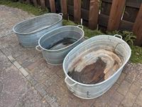 3 Zinkbadewannen (dicht) - Garten/Deko aus DDR Zeiten Mecklenburg-Strelitz - Landkreis - Burg Stargard Vorschau