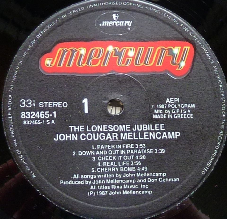 John Cougar Mellencamp - The Lonesome Jubilee - LP Vinyl in Obertshausen